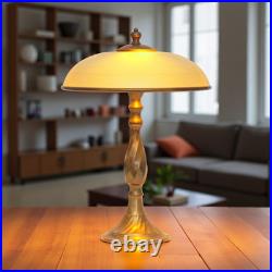 Art Deco design table Saint-Étienne copper lamp unique piece bankers