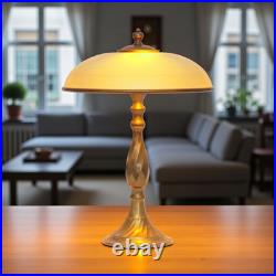 Art Deco design table Saint-Étienne copper lamp unique piece bankers