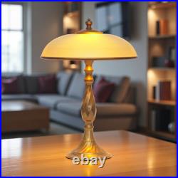 Art Deco design table Saint-Étienne copper lamp unique piece bankers