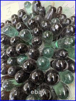 Art Nouveau Glass Grapes & Leaves Cluster Murano Lamp Chandelier Parts #3