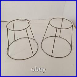Art Nouveau Slag Lamp Vintage Desk Lamps Pair For Parts Or Restoration