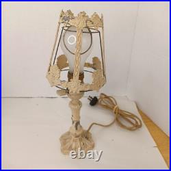 Art Nouveau Slag Lamp Vintage Desk Lamps Pair For Parts Or Restoration