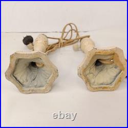 Art Nouveau Slag Lamp Vintage Desk Lamps Pair For Parts Or Restoration