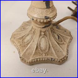 Art Nouveau Slag Lamp Vintage Desk Lamps Pair For Parts Or Restoration