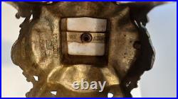 As-Is Vintage Italian Brevettato Candelabra Brass Marble FOR PARTS REPAIR Italy