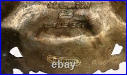 As-Is Vintage Italian Brevettato Candelabra Brass Marble FOR PARTS REPAIR Italy