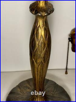 Authentic Signed Pairpoint Lamp Base #C3066 with Dual Light Leviton Cluster Parts
