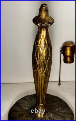 Authentic Signed Pairpoint Lamp Base #C3066 with Dual Light Leviton Cluster Parts
