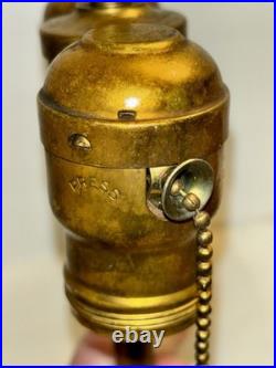 Authentic Signed Pairpoint Lamp Base #C3066 with Dual Light Leviton Cluster Parts