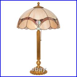 Beautiful Art Deco Design Tiffany Copper Table Lamp Pinky Unique Piece