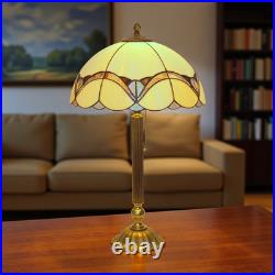 Beautiful Art Deco Design Tiffany Copper Table Lamp Pinky Unique Piece