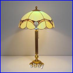 Beautiful Art Deco Design Tiffany Copper Table Lamp Pinky Unique Piece