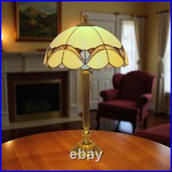 Beautiful Art Deco Design Tiffany Copper Table Lamp Pinky Unique Piece