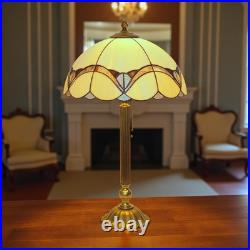 Beautiful Art Deco Design Tiffany Copper Table Lamp Pinky Unique Piece