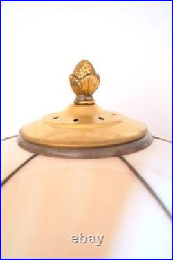 Beautiful Art Deco Design Tiffany Copper Table Lamp Pinky Unique Piece