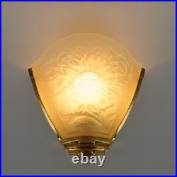 Beautiful & Elegant Deco Type Wall Lamp Sunflower Wall 2 Piece Vfgbr