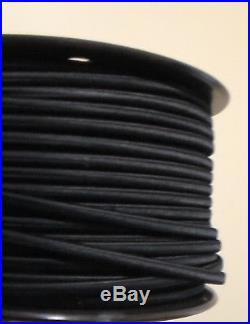 Black Parallel Rayon Covered Wire Antique Vintage Style Cloth Lamp Cord 50 feet