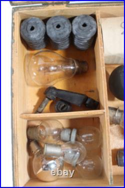 Box Wood Spare Parts Headlight Vintage Lamp Searchlight Nva Spotlight