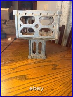 Bradley Hubbard Cast Iron Lamp Midsection, Parts Only No Glass