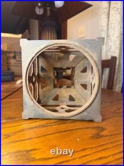 Bradley Hubbard Cast Iron Lamp Midsection, Parts Only No Glass