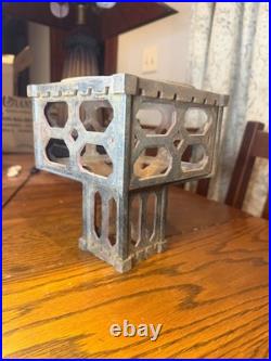 Bradley Hubbard Cast Iron Lamp Midsection, Parts Only No Glass