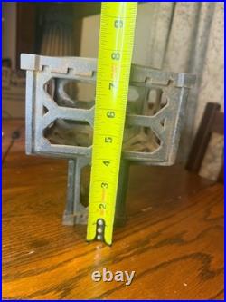 Bradley Hubbard Cast Iron Lamp Midsection, Parts Only No Glass