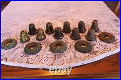 Brass Metal Bells & Canopies For Antique Pan Light Fixture Replacement Parts