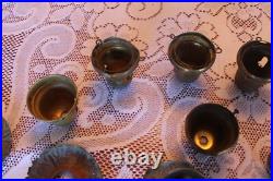 Brass Metal Bells & Canopies For Antique Pan Light Fixture Replacement Parts