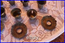 Brass Metal Bells & Canopies For Antique Pan Light Fixture Replacement Parts