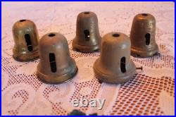 Brass Metal Bells & Canopies For Antique Pan Light Fixture Replacement Parts