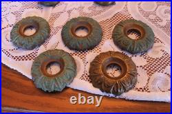 Brass Metal Bells & Canopies For Antique Pan Light Fixture Replacement Parts