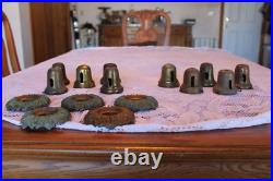 Brass Metal Bells & Canopies For Antique Pan Light Fixture Replacement Parts