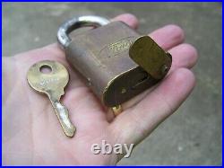 Brass Original Padlock Ford motor co. Auto lock accessory vintage tire tool kit