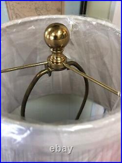 Brass and Painted Parts Table Lamp