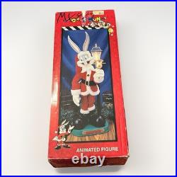 Bugs Bunny Animated Christmas Santa Lamp Post 26 Looney Tunes 1996 Vintage