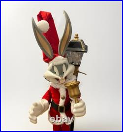 Bugs Bunny Animated Christmas Santa Lamp Post 26 Looney Tunes 1996 Vintage