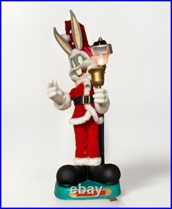 Bugs Bunny Animated Christmas Santa Lamp Post 26 Looney Tunes 1996 Vintage