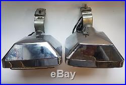 Carello 2 Driving Lamps Vintage Cross-country Hot Rod Vehicle Jeep Big Size Rare