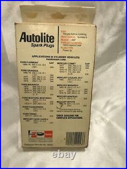 Case of 6 Vintage Autolite 46 Spark Plugs New in Box Ford Mercury Mustang Torino