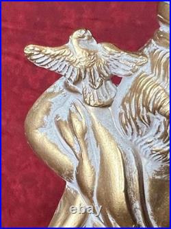 Cast Metal Spelter Figural Cherub Cupid Putti Accent Tabel Boudoir Lamp Light