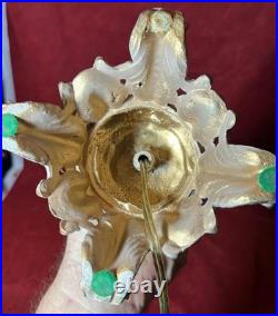 Cast Metal Spelter Figural Cherub Cupid Putti Accent Tabel Boudoir Lamp Light