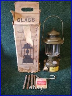 Coleman Military Lantern Korea 1958 With Original Box And Spare Parts