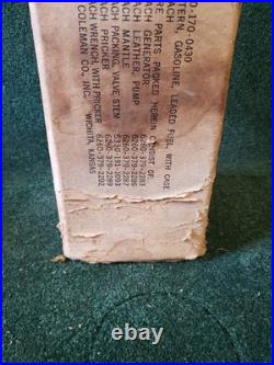 Coleman Military Lantern Korea 1958 With Original Box And Spare Parts