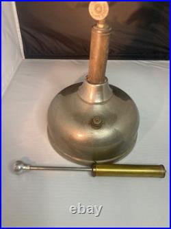 Coleman Quick-Lite Gas Table Lamp Air Pump No Globe Parts or Repair (No Dents)
