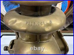 Early 1900's Vintage PEERLESS R BRASS 3 Tier BALE SIDE Lamp Light Parts Restore