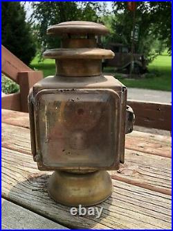 Early Auto VINTAGE DIETZ SPECIAL 2 OLD Lamp Parts LIGHT lantern BRASS Patina