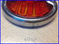 Early Bezel glass Lens BI-LITE vintage car TRUCK stop LAMP tail Light 4 1/2