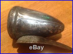 Early DELTA SILVERAY Bicycle light Fender LAMP vintaGe BiKe glass LENS solid