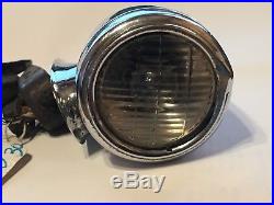 Early PAIR Vintage 1933 Buick Cowl Light LAMP glass Lens antique Auto Car Fender
