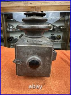 Early Vintage SOLAR 1032 Brass Era Driving Kerosene Lamp Parts Lantern OLD #2